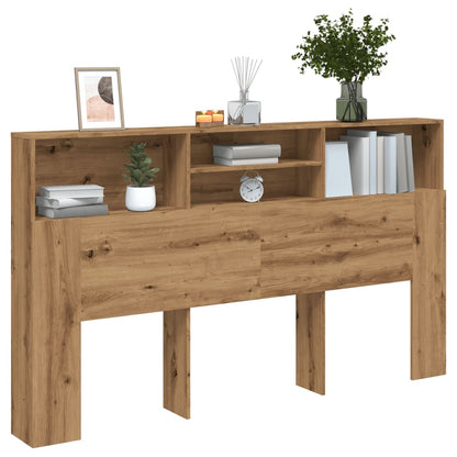 Mobiletto con testiera in rovere artigianale 180x19x103,5 cm in legno ingegnerizzato