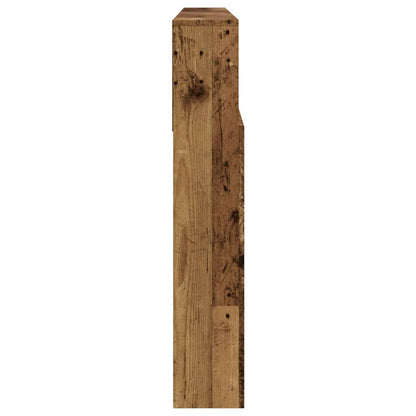 Testiera con Contenitore Legno Antico 200x19x103,5cm Truciolato - homemem39