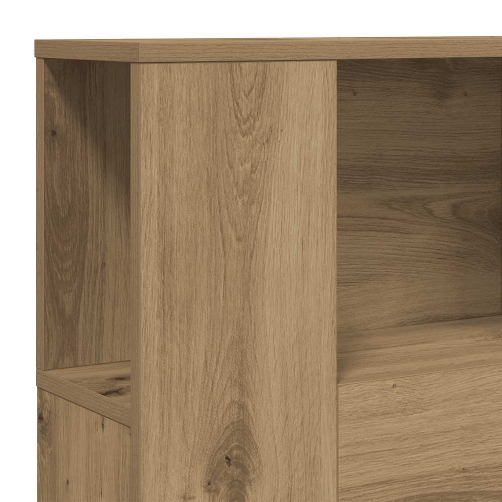 Testiera con Contenitore Artigianale 100x18,5x102,5cm Multistrato
