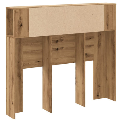 Testiera con Contenitore Artigianale 120x19x104,5cm Multistrato - homemem39