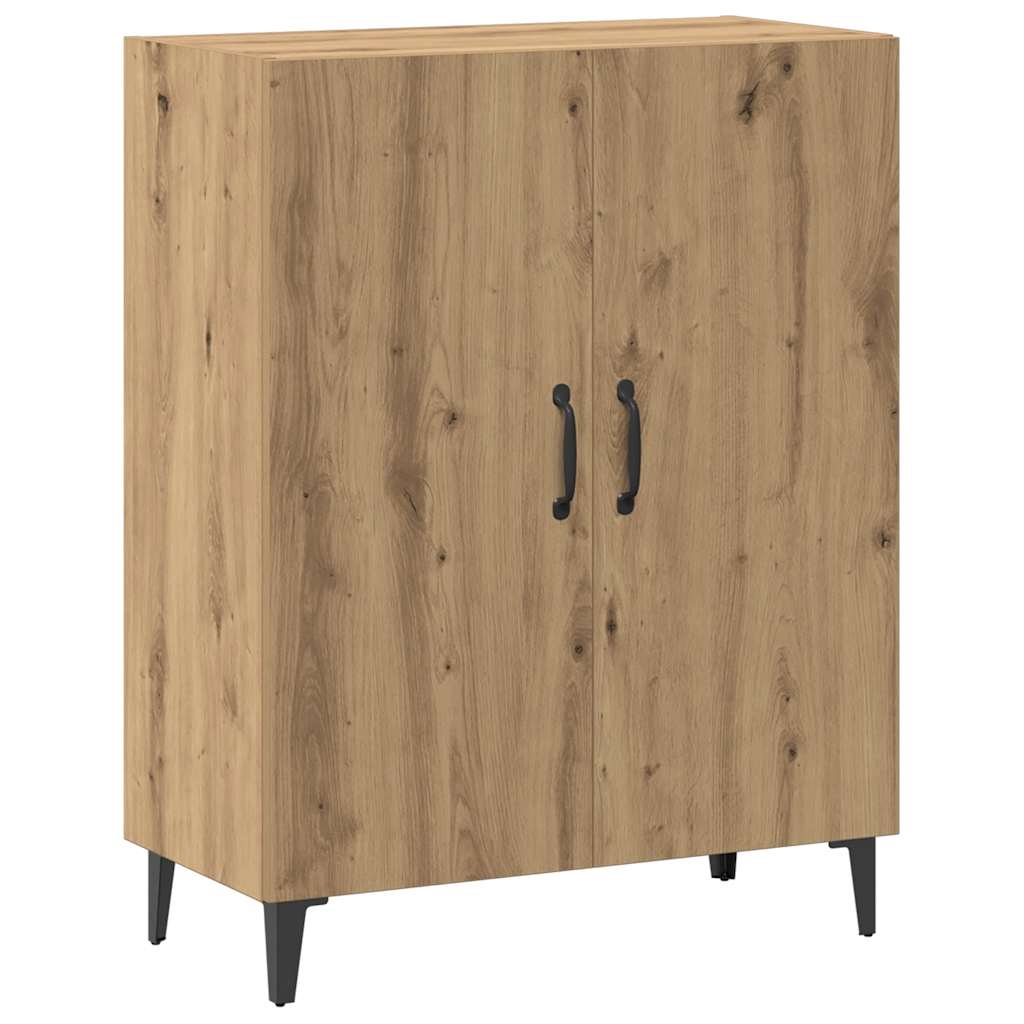 Credenza Rovere Artigianale 70x34x90 cm in Legno Multistrato - homemem39