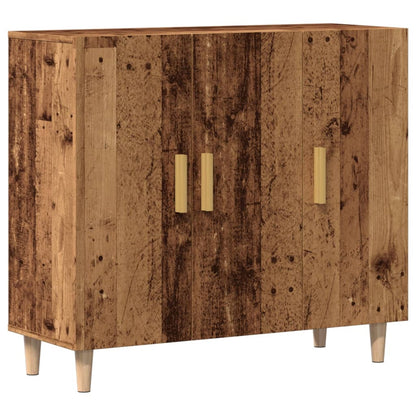 Credenza Legno Antico 90x34x80 cm in Legno Multistrato - homemem39