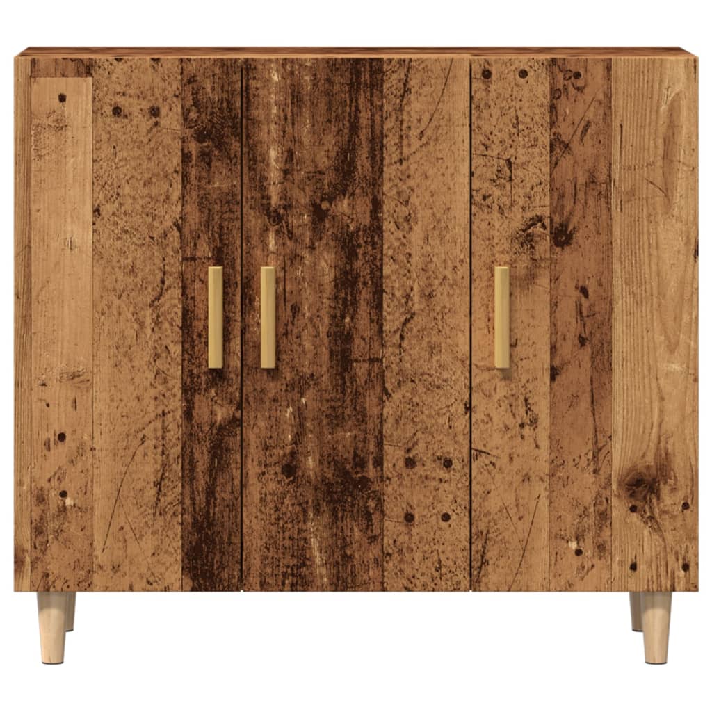 Credenza Legno Antico 90x34x80 cm in Legno Multistrato - homemem39