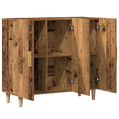 Credenza Legno Antico 90x34x80 cm in Legno Multistrato - homemem39