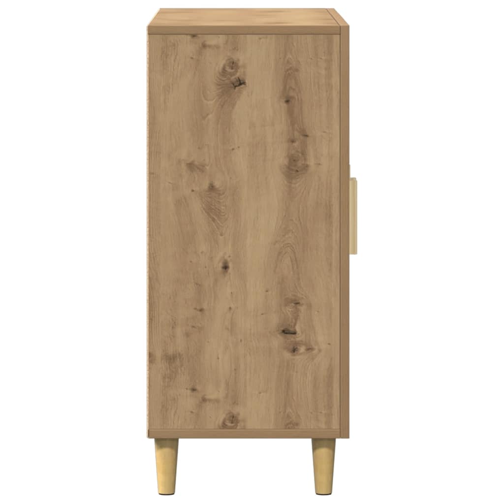 Credenza Rovere Artigianale 90x34x80 cm in Legno Multistrato - homemem39