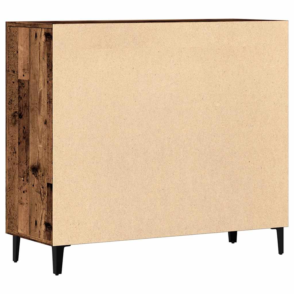 Credenza Legno Antico 90x34x80 cm in Legno Multistrato - homemem39