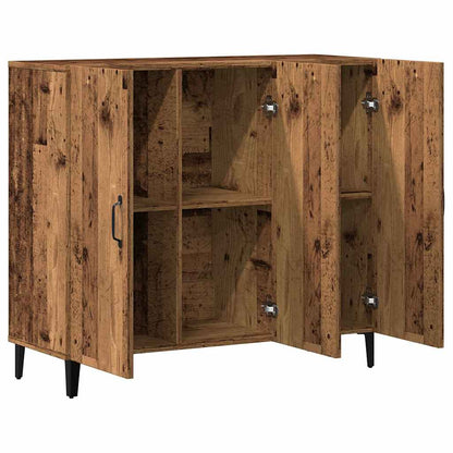 Credenza Legno Antico 90x34x80 cm in Legno Multistrato - homemem39