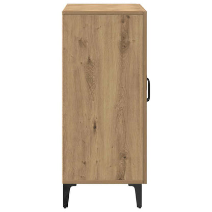 Credenza Rovere Artigianale 90x34x80 cm in Legno Multistrato