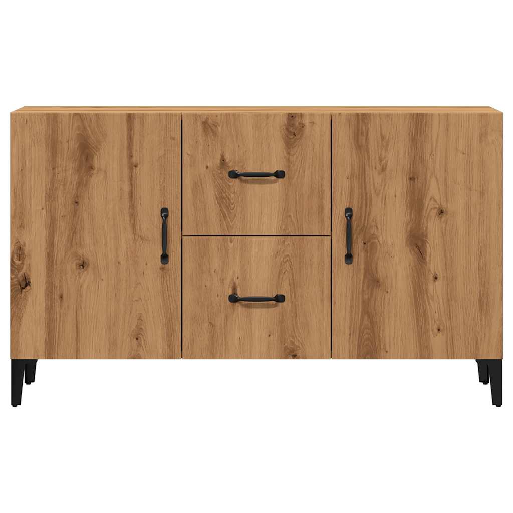 Credenza Rovere Artigianale 100x36x60 cm in Legno Multistrato - homemem39