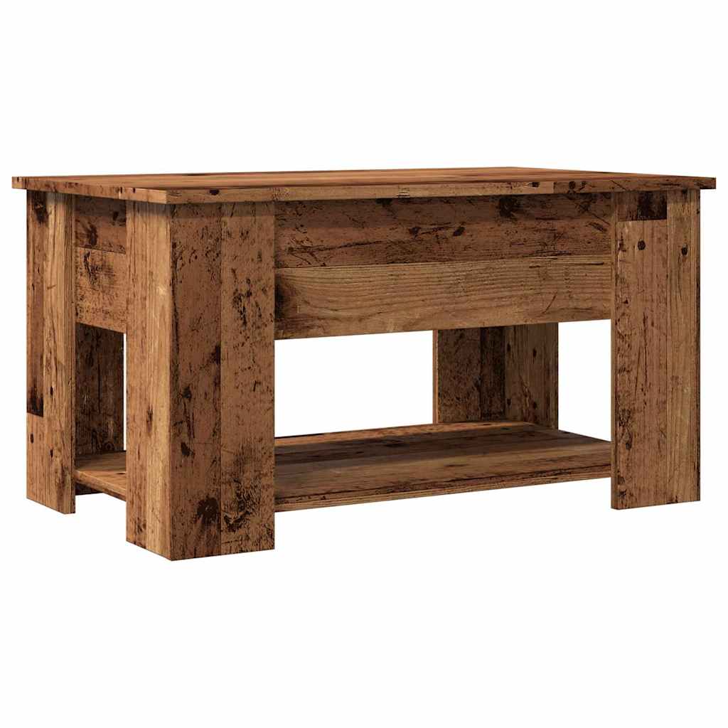 Tavolino da Salotto Legno Antico 79x49x41 cm Legno Multistrato | homemem39