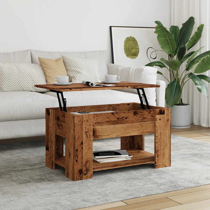 Tavolino da Salotto Legno Antico 79x49x41 cm Legno Multistrato | homemem39