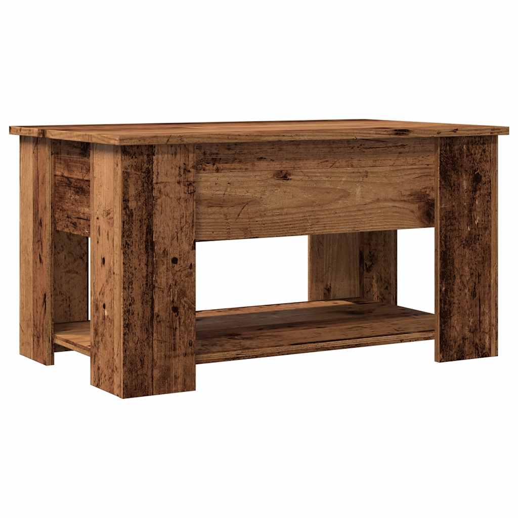 Tavolino da Salotto Legno Antico 79x49x41 cm Legno Multistrato | homemem39