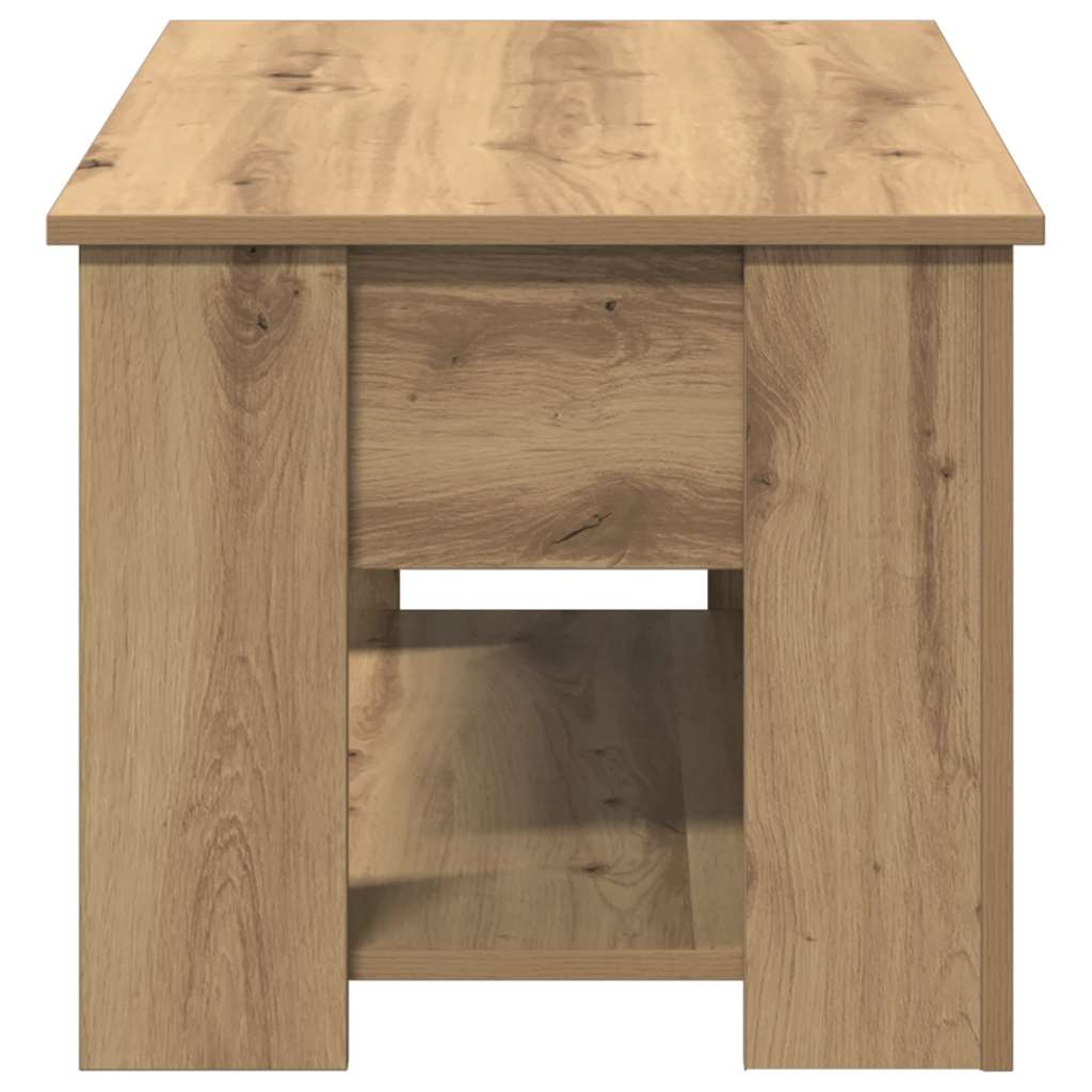 Tavolino da Salotto Rovere Artigianale 79x49x41 cm Truciolato | homemem39