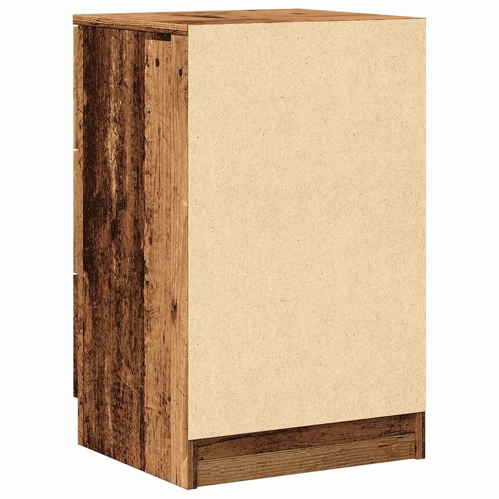 Comodini Legno Antico 2 pz 40x36x65 cm in Legno Multistrato - homemem39