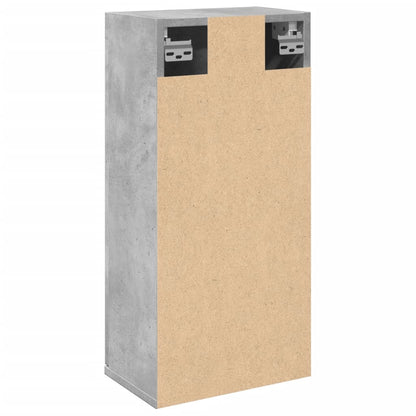 Mobile da Bagno a Parete Grigio Cemento 32x20x67 cm | homemem39
