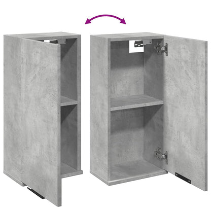 Mobile da Bagno a Parete Grigio Cemento 32x20x67 cm | homemem39