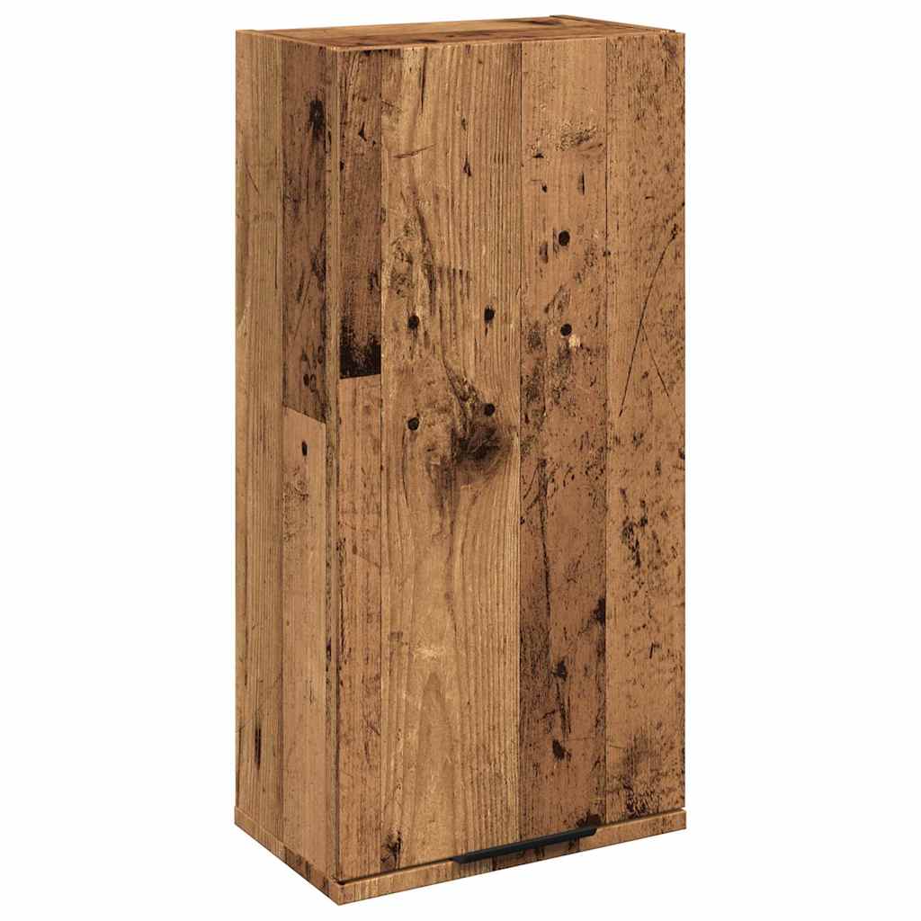 Mobile da Bagno a Parete Legno Antico 32x20x67 cm | homemem39