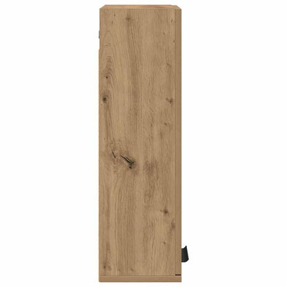 Mobile da Bagno a Parete Rovere Artigianale 32x20x67 cm