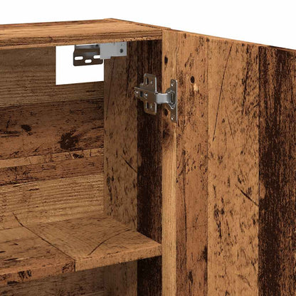 Mobile Bagno con Specchio Legno Antico Legno Multistrato | homemem39