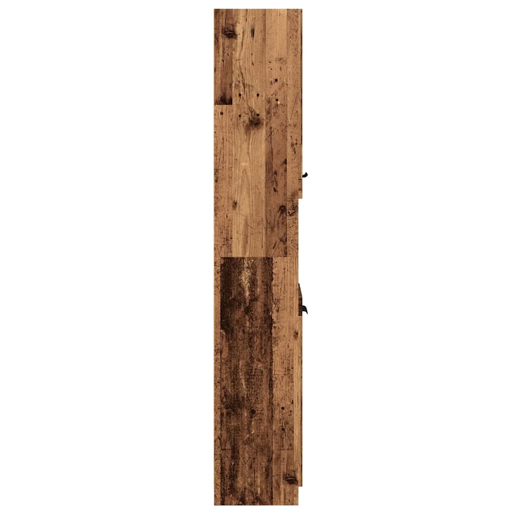 Armadietto Bagno Legno Antico 32x34x188,5 cm Legno Multistrato | homemem39