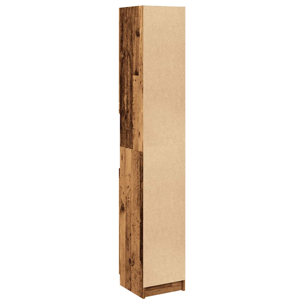 Armadietto Bagno Legno Antico 32x34x188,5 cm Legno Multistrato | homemem39