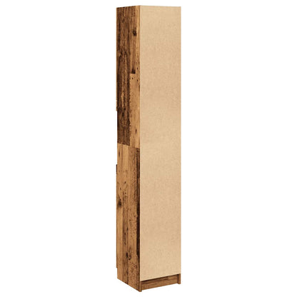 Armadietto Bagno Legno Antico 32x34x188,5 cm Legno Multistrato | homemem39