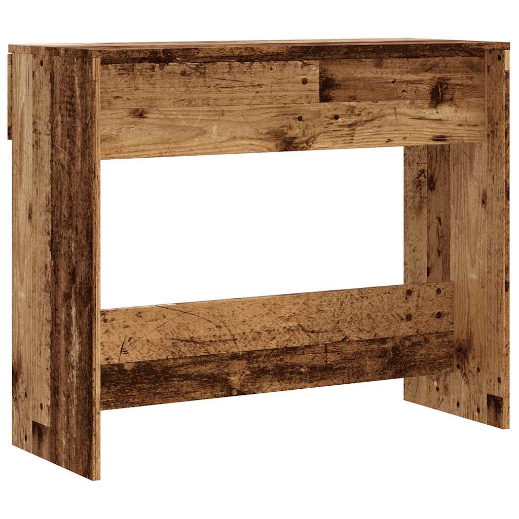 Tavolo Consolle in Legno Vecchio 90x36x75 cm Legno Multistrato | homemem39