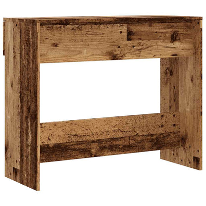 Tavolo Consolle in Legno Vecchio 90x36x75 cm Legno Multistrato | homemem39