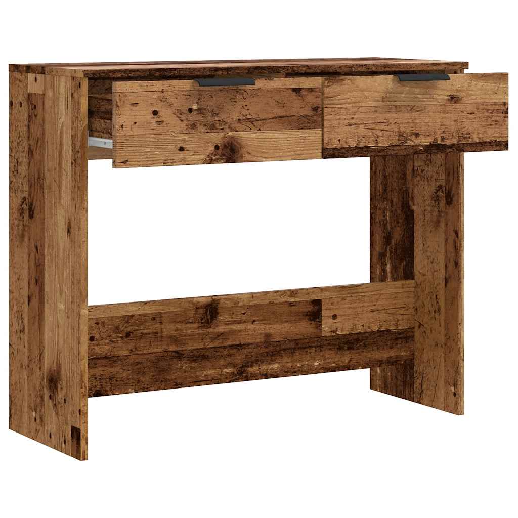 Tavolo Consolle in Legno Vecchio 90x36x75 cm Legno Multistrato | homemem39