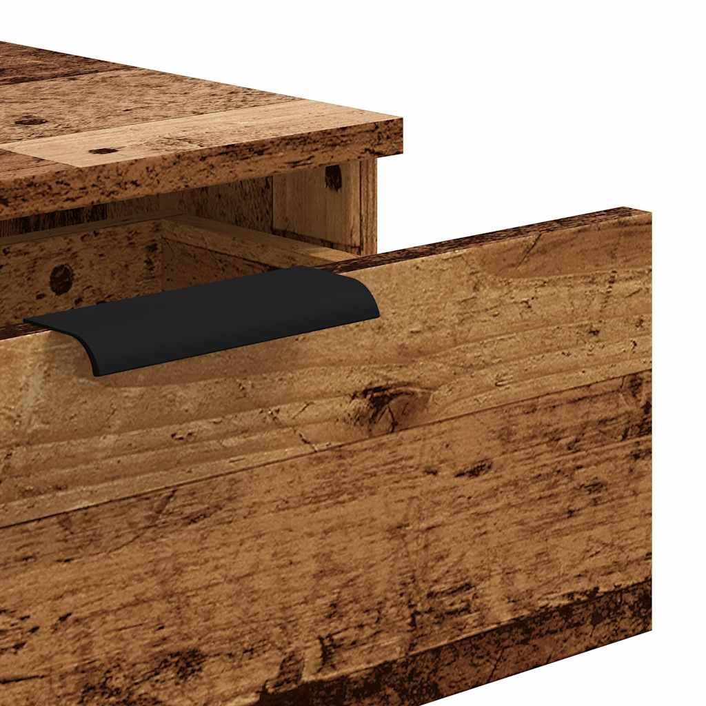 Tavolo Consolle in Legno Vecchio 90x36x75 cm Legno Multistrato | homemem39