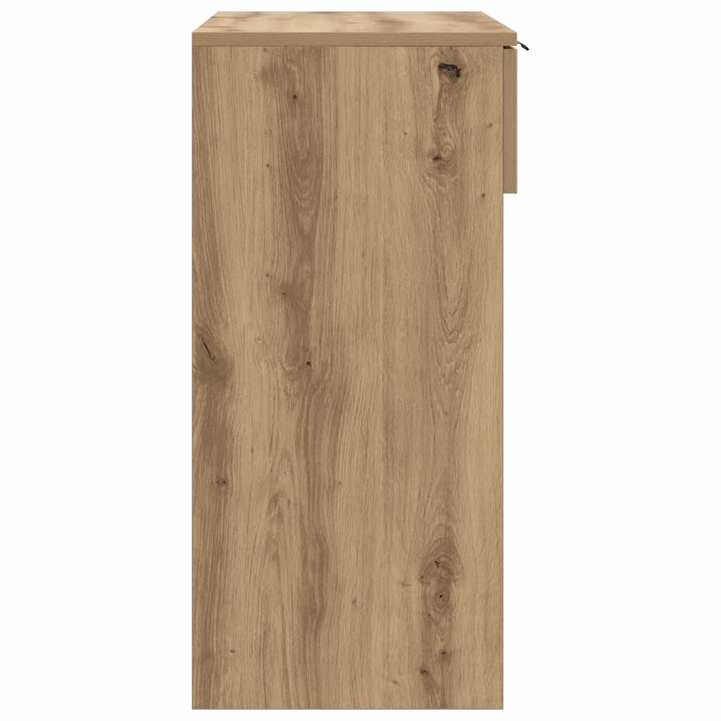 Tavolo Consolle Rovere Artigianale 90x36x75 cm in Truciolato | homemem39