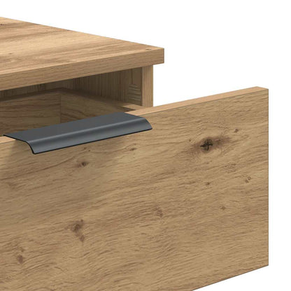Tavolo Consolle Rovere Artigianale 90x36x75 cm in Truciolato | homemem39