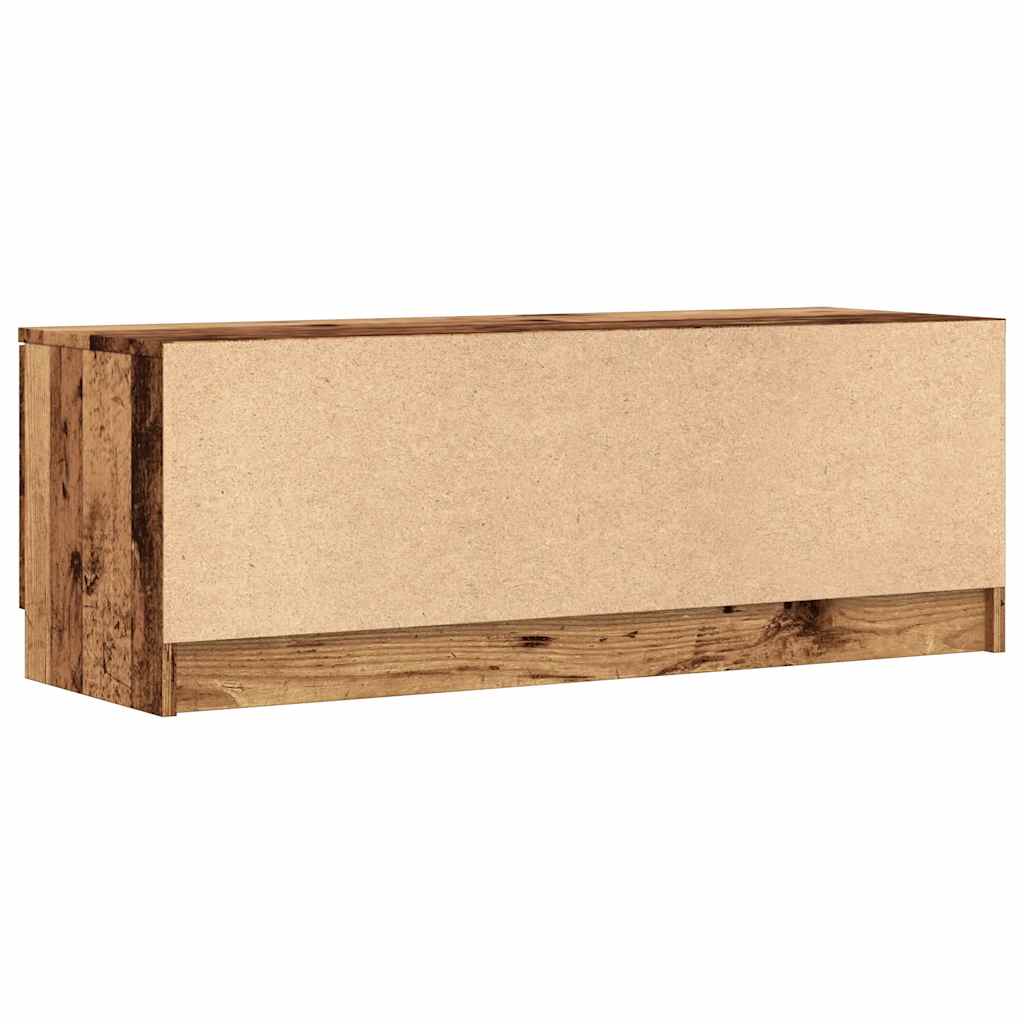 Mobile Porta TV Legno Vecchio 102x35x36,5 cm Legno Multistrato - homemem39