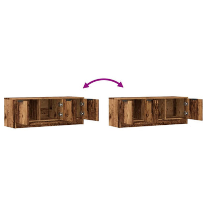 Mobile Porta TV Legno Vecchio 102x35x36,5 cm Legno Multistrato - homemem39