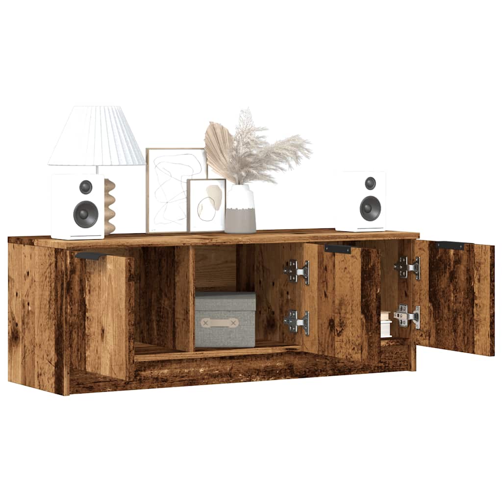 Mobile Porta TV Legno Vecchio 102x35x36,5 cm Legno Multistrato - homemem39