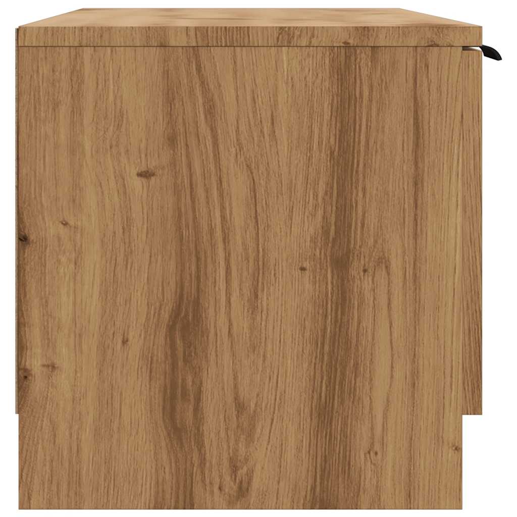 Mobile TV Marrone Artigianale 102x35x36,5 cm Legno Multistrato - homemem39