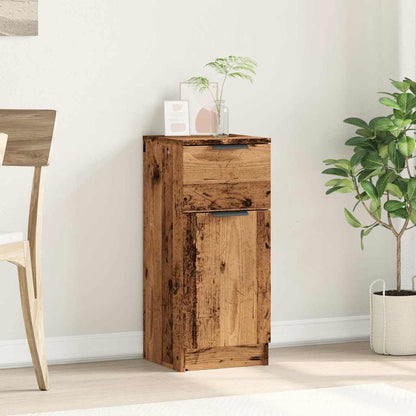 Credenza Legno Antico 30x30x70 cm in Legno Multistrato - homemem39