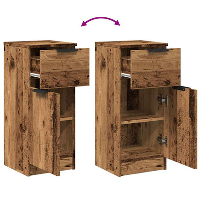 Credenze 2 pz Legno Antico 30x30x70 cm in Legno Multistrato | homemem39