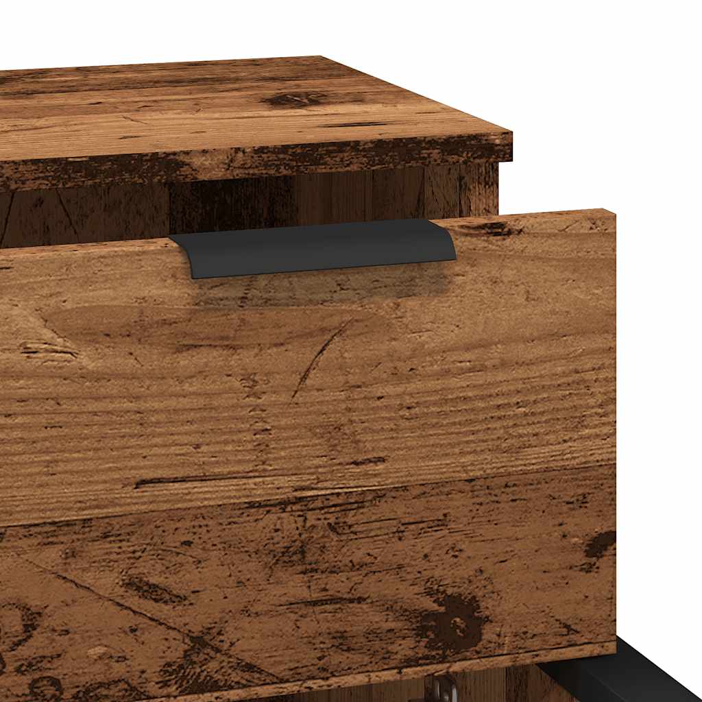 Credenze 2 pz Legno Antico 30x30x70 cm in Legno Multistrato | homemem39