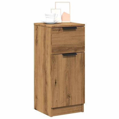 Credenze 2 pz Rovere Artigianale 30x30x70 cm Legno Multistrato | homemem39