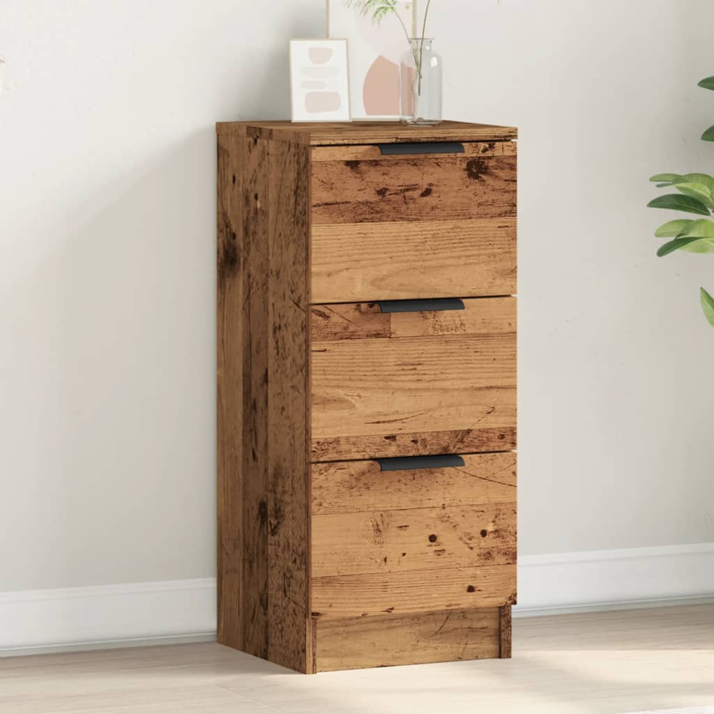 Credenza Legno Antico 30x30x70 cm in Legno Multistrato - homemem39