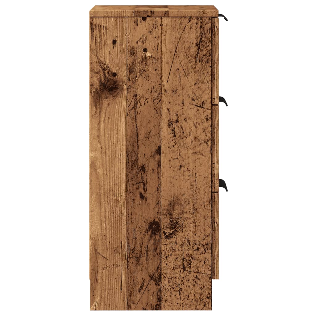 Credenze 2 pz Legno Antico 30x30x70 cm in Legno Multistrato - homemem39