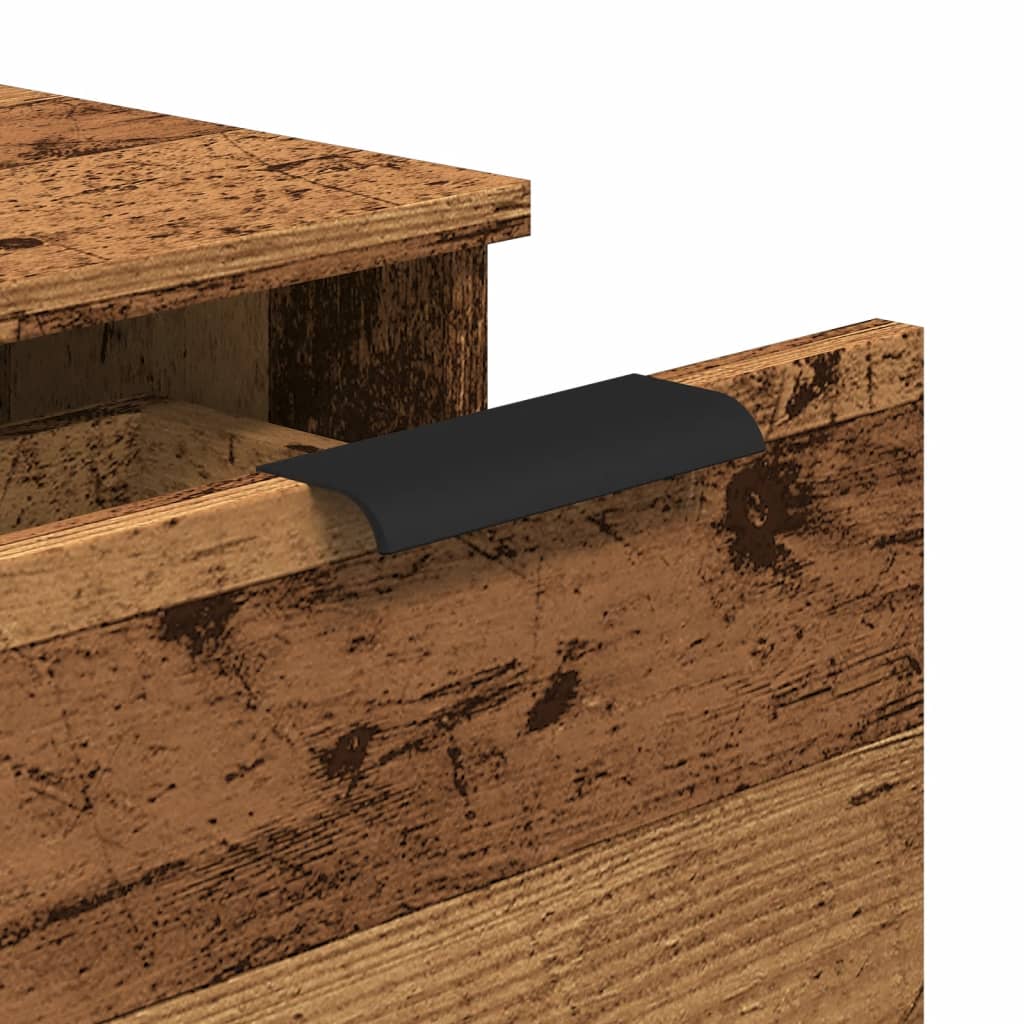 Credenze 2 pz Legno Antico 30x30x70 cm in Legno Multistrato - homemem39