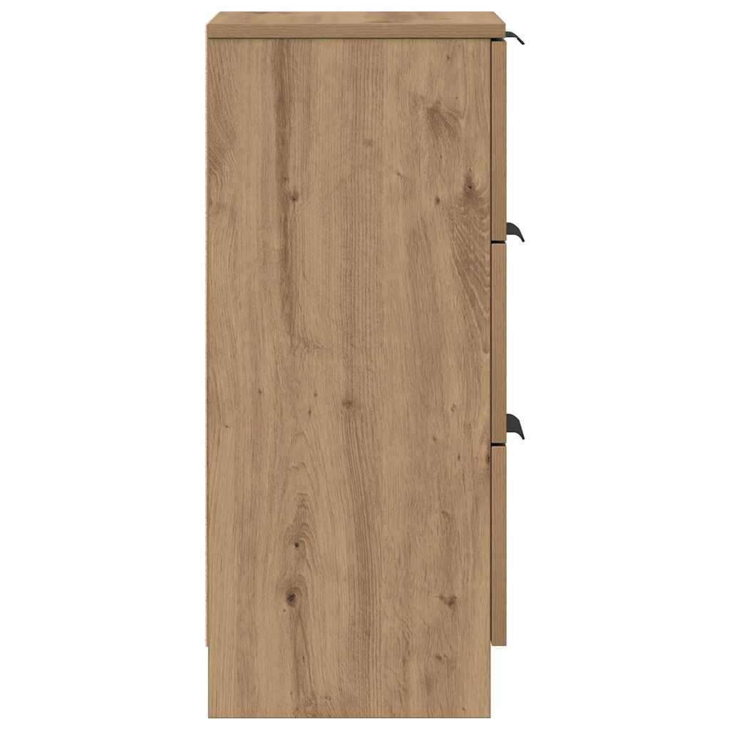 Credenza Rovere Artigianale 30x30x70 cm in Legno Multistrato