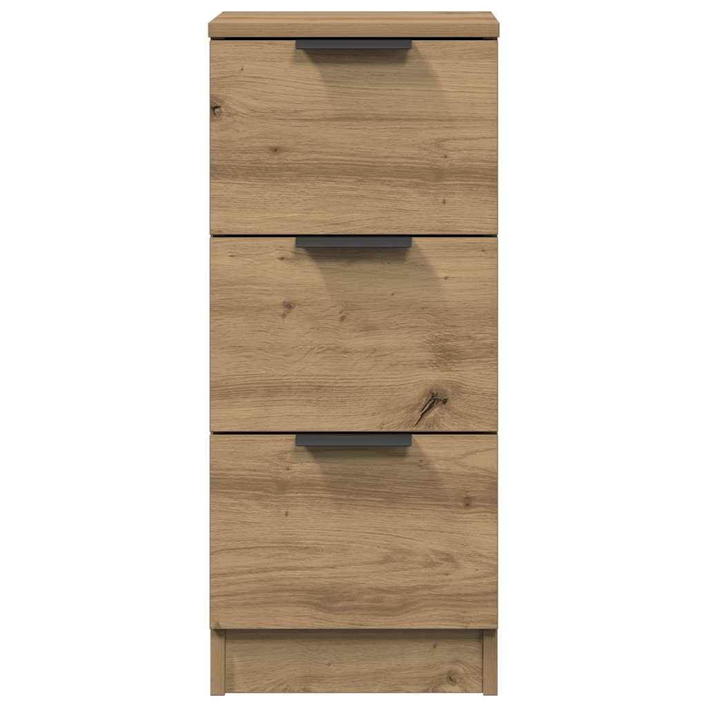 Credenze 2 pz Rovere Artigianale 30x30x70 cm Legno Multistrato - homemem39