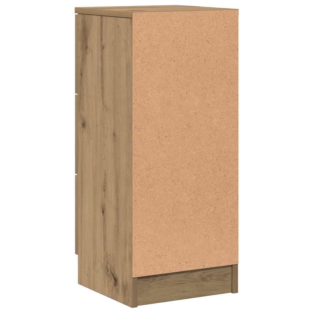Credenze 2 pz Rovere Artigianale 30x30x70 cm Legno Multistrato | homemem39