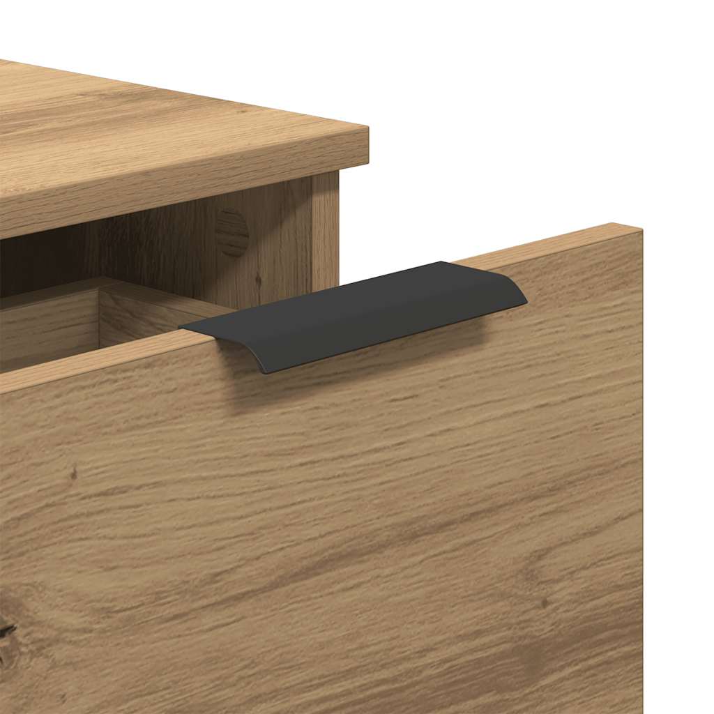 Credenze 2 pz Rovere Artigianale 30x30x70 cm Legno Multistrato - homemem39