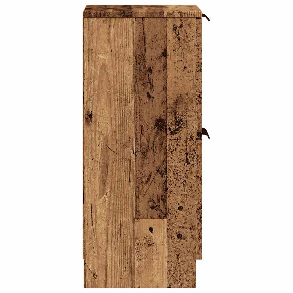 Credenze 2 pz Legno Antico 30x30x70 cm in Legno Multistrato - homemem39