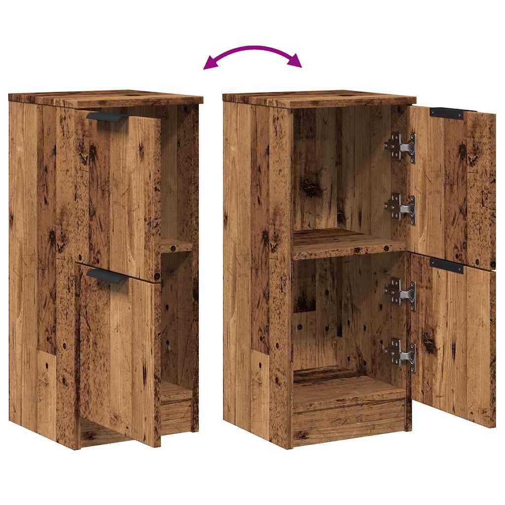 Credenze 2 pz Legno Antico 30x30x70 cm in Legno Multistrato | homemem39