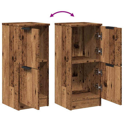 Credenze 2 pz Legno Antico 30x30x70 cm in Legno Multistrato | homemem39